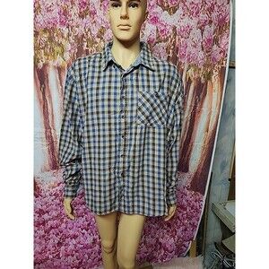 Noble Outfitters Shirt Mens SZ XXL Plaid Long Sleeve Button Down
